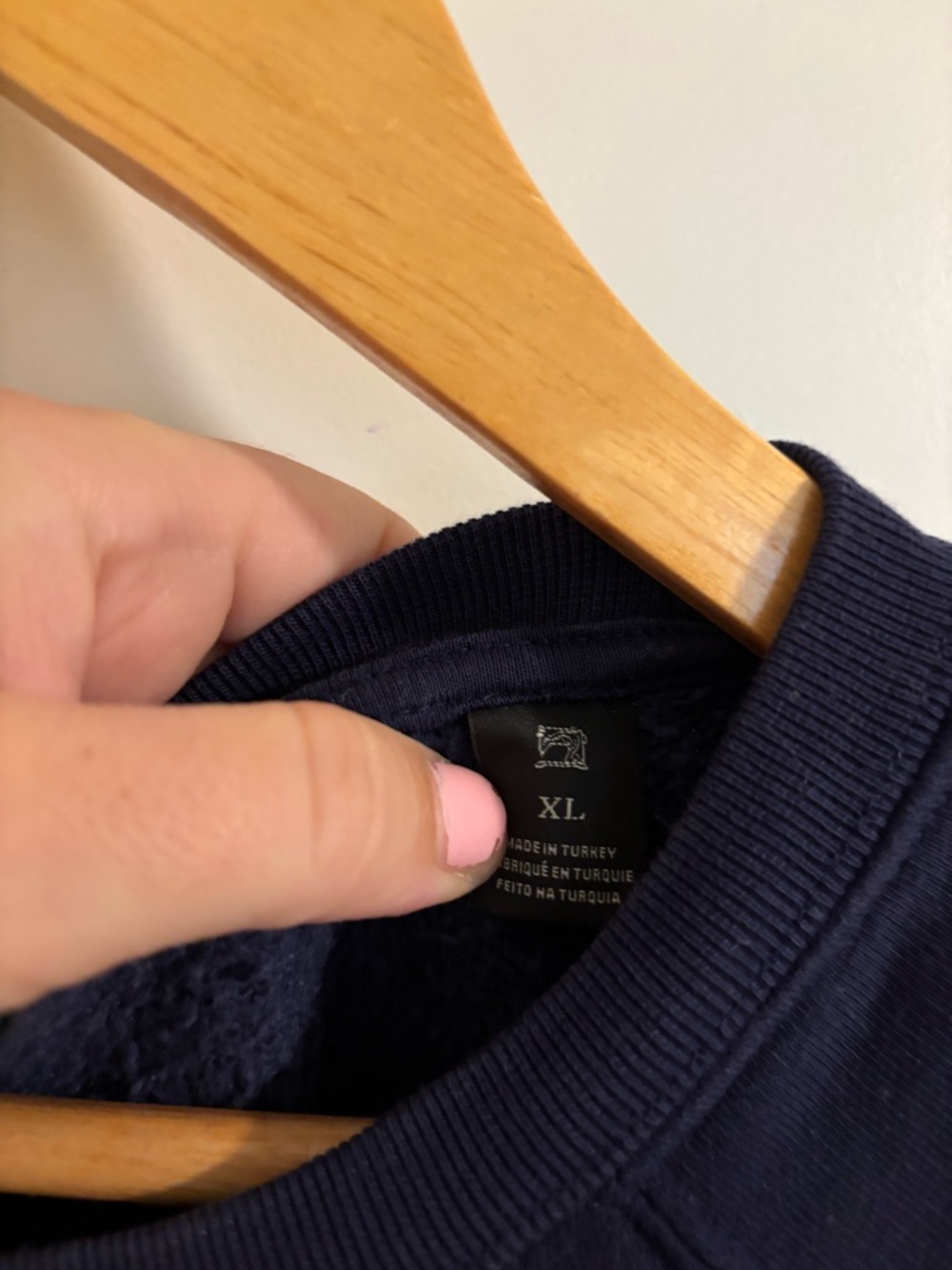 SCOTCH & SODA Embroidered Crewneck Sweatshirt Navy Size XL - Picture 8 of 11